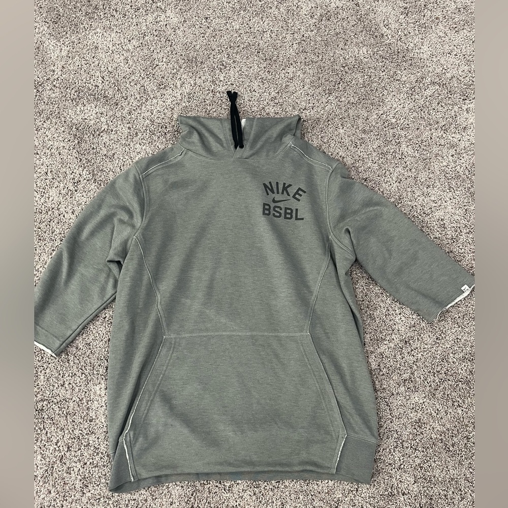 Nike baseball 3/4 sleeve hoodie
